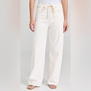 Citizens of humanity Brynn drawstring jeans in white (tulip)